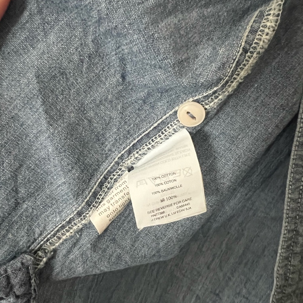 Madewell Chambray Classic Ex-Boyfriend Shirt in Mazzy Wash - Picture 9 of 11